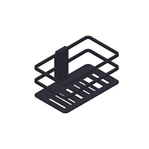 Giese Piano shower basket 30760-14, removable without tools, matte black