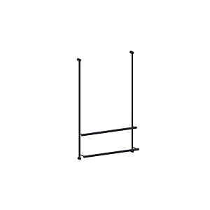 Porte-serviettes Giese Server 30860-14 pour douches en verre, noir mat