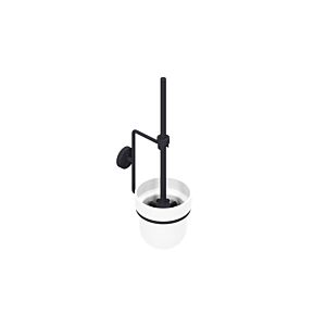 Ensemble brosse WC Giese Gifix Uno 33073-14, modèle mural, noir mat