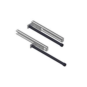 Giese towel rail 91113-14 extendable, length 300 to 480 mm, matte black