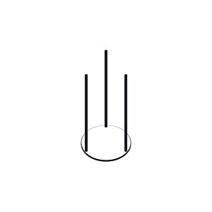 Porte-rouleau de rechange Giese 31736-14, surface de rangement en stratifié haute pression (HPL) blanc ou noir mat