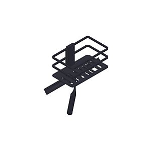 Giese Piano shower basket 30762-14 with hook and squeegee, matte black