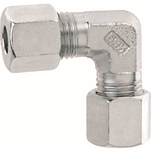 GOK angle screw connection 0770900 10 x 10 mm, L series, with steel cutting ring type D