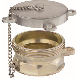 GOK filling pipe closure 1503002 IG Rp 2 x AG G 2 1/2, with NBR seal, for Germany and Italy