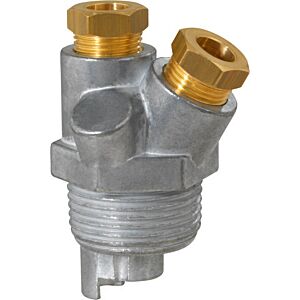 Raccord presse-étoupe GOK 1510010 AG R 1 x UA 8/10 mm, version 2 trous, avec retour