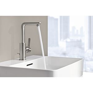 Grohe Lineare L-Size Waschtischarmatur 23296DC1 supersteel, mit Ablaufgarnitur