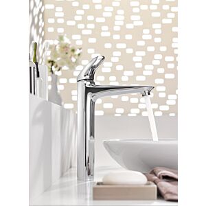 Grohe Eurostyle Waschtischarmatur 23570003 chrom, XL-Size, ohne Ablaufgarnitur, Griff offen