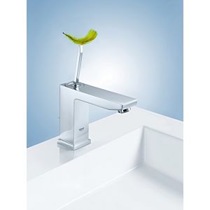 Grohe Eurocube Joy Waschtischarmatur 23657000 chrom, M-Size, mit Ablaufgarnitur