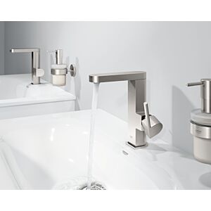 Grohe Plus Waschtisch-Einhebelmischer 23871DC3 M-Size, mit Ablauf 1 1/4", mit Temperaturbegrenzer, supersteel