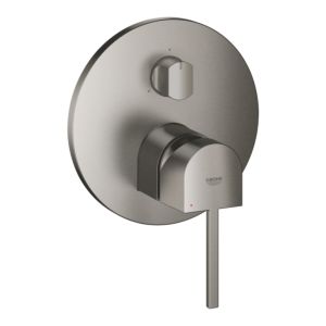 Grohe Plus Grohe Plus concealed single lever mixer with 3-way diverter, hard graphite brushed