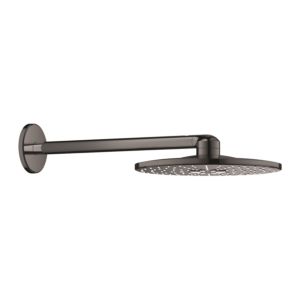 Grohe ensemble de douche de Rainshower Grohe 26475A00 graphite dur, bras de douche 430 mm, 2 types d&#39;acier
