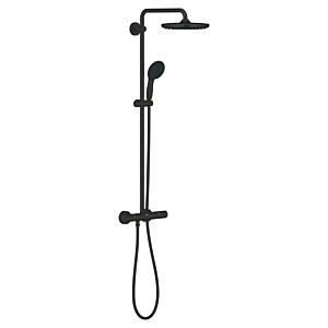 Grohe Vitalio Start System 250 système de douche 266782431 avec mitigeur thermostatique pour montage mural noir mat