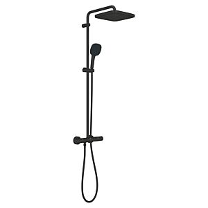 Grohe Vitalio Comfort 250 shower system 266962431 with thermostatic mixer for wall mounting matt black