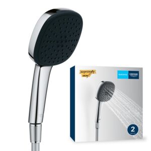 Grohe Vitalio Comfort 110 ensemble de douchette à main 26973001 2 types de jets (RAIN, JET) chromé