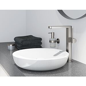 Grohe Plus mitigeur lavabo 32618DC3 taille XL, corps lisse, pour vasques sur pied, supersteel