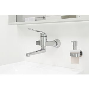 Grohe Waschtisch-Wand-Einhebelmischer 32773000 Euroeco Special, chrom, Ausladung 256 mm