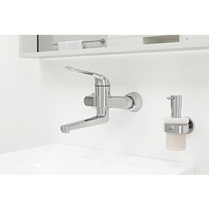 Grohe Waschtisch-Wand-Einhebelmischer 32773000 Euroeco Special, chrom, Ausladung 256 mm