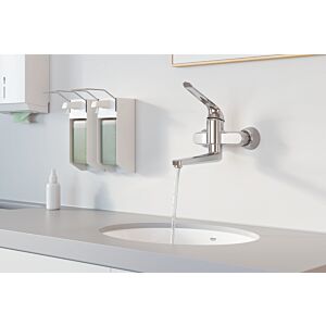 Grohe Waschtisch Wand Armatur 32775000 Euroeco Special, chrom, Ausladung 341 mm