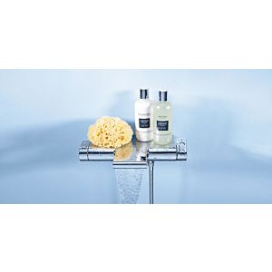 Grohe Grohtherm 2000 thermostatic bath mixer 34464001 wall mounted, with shower shelf, chrome