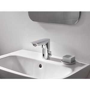 Grohe Bau Cosmopolitan E mitigeur de lavabo infrarouge 36451000 chromé , avec mélange, limiteur de température, pile lithium 6 V