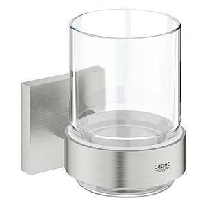 Grohe Start Cube verre cristal avec support 41097DC0 Supersteel