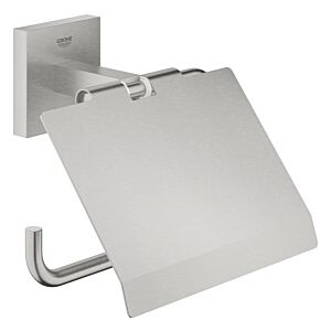 Grohe Start Cube Toilettenpapierhalter 41102DC0 Supersteel, mit Deckel
