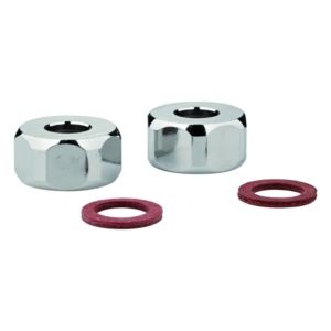 Grohe screw connection 12901 2000 / 2 &quot;1290100M bore 10.5mm nickel-plated 2 pieces chrome