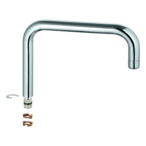 Bec en U Grohe chromé 13096000 pour mitigeur d&#39;évier Minta