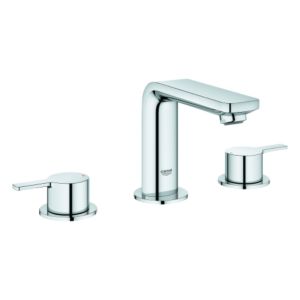 Grohe Lineare Waschtischarmatur 20304001 chrom, mit Ablaufgarnitur, 3-Loch-Armatur