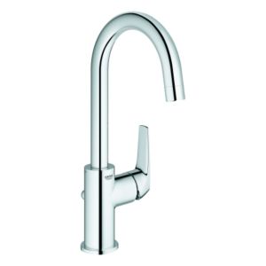 Grohe BauFlow Waschtischarmatur L-Size 23753000 chrom, mit Ablaufgarnitur