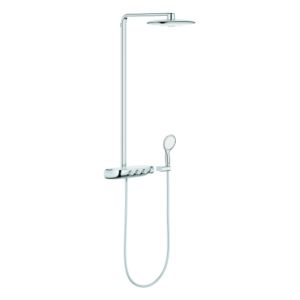 Grohe Rainshower SmartControl 360 Duo 26250LS0 shower system,  moon white, with surface-mounted thermostatic mixer
