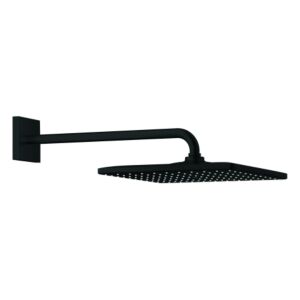 Grohe Rainshower Mono 310 Cube Kopfbrauseset 265642430 Brausearm 42,2cm, 1 Strahlart, mit Durchflusskonstanthalter, matt black