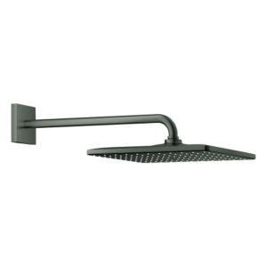 Grohe Rainshower overhead shower set 26564AL0 brushed hard graphite, shower arm 42.2 cm, with flow limiter