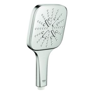 Rainshower Grohe match0 26582DC0 supersteel, 3 modes de jet, avec limiteur de débit 9,5 l/min