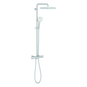 Grohe Tempesta 250 système de douche Cube 26689001 mitigeur thermostatique pour montage mural, chromé