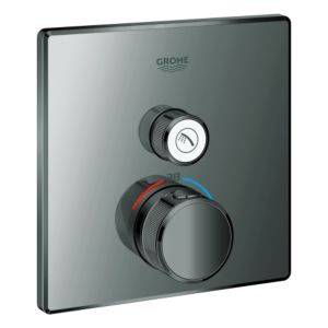 Grohe Smartcontrol jeu de finition 29123A00 graphite dur, carré, 2000 , robinet d&#39;arrêt match1