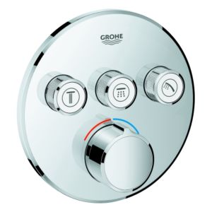 Grohe Smartcontrol Brausearmatur 29146000 chrom, mit 3 Absperrventilen, runde Rosette