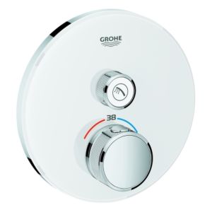 Grohe Grohtherm Smartcontrol Brausethermostat 29150LS0, moon white, 1 Absperrventil