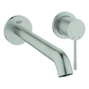 Grohe Fertigmontageset 29193DC1 UP-2-Loch-Waschtischmischer, Ausladung 23cm, supersteel