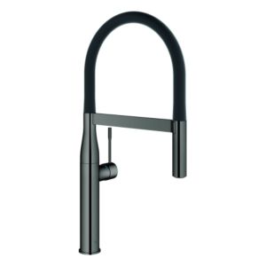 Grohe Essence Spültisch-Einhebelmischer 30294A00 hard graphite, herausziehbare Profibrause