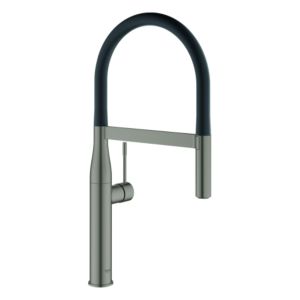 Grohe Essence Küchenarmatur 30294AL0 hard graphite gebürstet, herausziehbare Profibrause