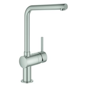 Grohe Minta Spültisch-Einhebelmischer 31375DC0 supersteel, schwenkbarer L-Auslauf