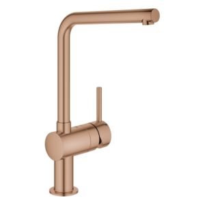 Grohe Minta Spültisch-Einhebelmischer 31375DL0 warm sunset gebürstet, schwenkbarer L-Auslauf