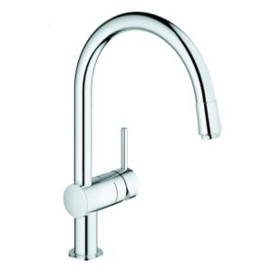 Grohe Minta Küchenarmatur 32918000 chrom, ausziehbarer Mousseurauslauf