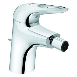 Grohe Eurostyle Bidetarmatur 33565003 chrom, mit Ablaufgarnitur, Griff offen