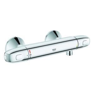 Grohe Grohtherm 1000 Brausethermostat 34550000 chrom, Aufputz, mit QuickFix S-Anschlüsse
