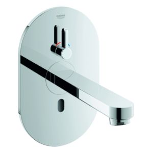 GROHE Eurosmart Cosmopolitan E Bluetooth Fertigmontageset 36412000 Ausladung 172mm, chrom, Infrarot-Waschtisch-Wand-Armatur, mit Trafo