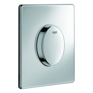Grohe Skate Air actuator plate 38564000 chrome, 1-flush actuation, vertical