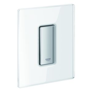 Grohe Skate Cosmopolitan Betätigung 38846LS0 für Urinal, mit Glasoberfläche moon white