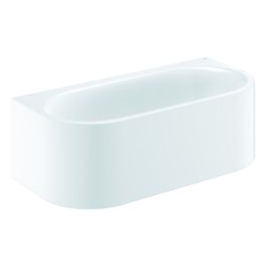 Grohe Essence Badewanne 39622000 180 x 57,5 x 85 cm, Vorwand, mit Überlauf, alpinweiß